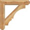 Ekena Millwork Balboa Craftsman Rough Sawn Bracket w/ Offset Brace, Western Red Cedar, 6"W x 26"D x 26"H BKT0604X26X26BOA04RWR - alternate 2